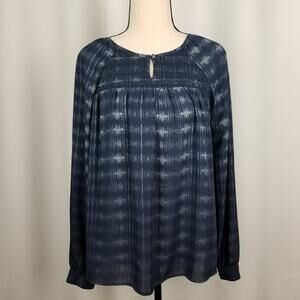 Kenar Long Sleeve Blue Blouse - Size XS